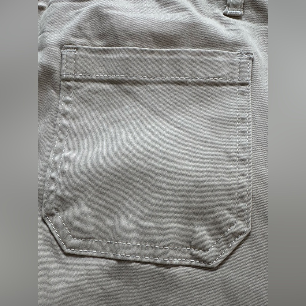 Classic Cream Straight Wide Leg Khaki pants 6 - Picture 5 of 7